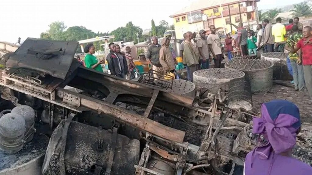 Driver Burnt To Dead In Jos Tanker Explosion
